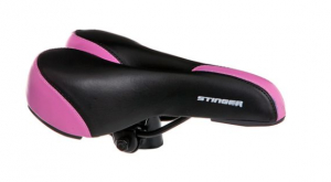 Седло GW608A-1 STINGER черно-розовое