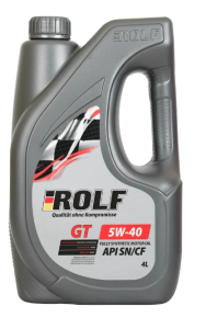 Моторное масло Rolf GT SAE 5w30 Acea A3/B4 синт., 4л Акция 4+1