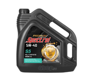 Моторное масло Spectrol Premium S5 5W40 API SN + / CF, ACEA A3/B3, A3/B4 АКЦИЯ 4+1 