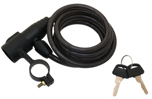 Замок-трос STG стальной, диам.8х150сm, с ключом
