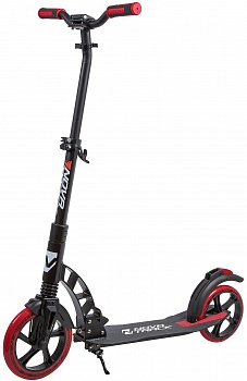 Самокат NOVATRACK DEFT алюм., колеса 230*200 мм, черный