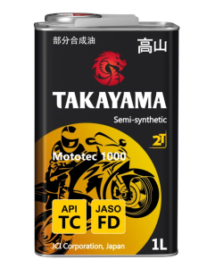 Моторное масло TAKAYAMA Mototec 1000 2T TC FD металл 1 л 