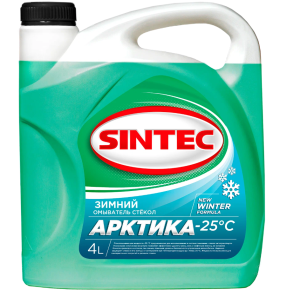 Жидкость стеклоомывающ. Sintec Арктика -25С 4 л К22-01