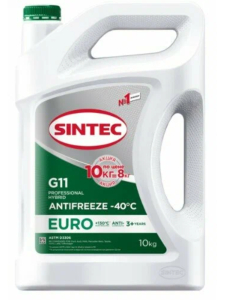 Антифриз Sintec Euro G11 green -40 10 кг Акция