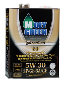 Моторное масло MolyGreen Premium SP/GF-6A/CF 5w30 4 л