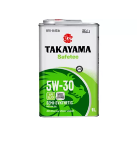 Моторное масло TAKAYAMA Safetec SAE 5w30 API SL/CF металл 4л