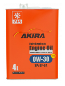 Моторное масло Akira Engine Oil FS 0w30 SP/CF/GF-6A 4 л