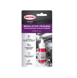 Состав клеевой Sintec Фиксатор резьбы неразъемный термостойкий Thermo Fix 9 г