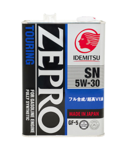 Моторное масло ZEPRO GASOLINE F-S SN для бензин. и гибрид. двигателей 5W30 4 л