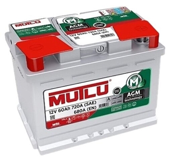 Аккумулятор MUTLU AGM 6ст-60 L2 оп