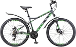 Велосипед Stels 27.5" Navigator-710 MD серый/зелёный 18"
